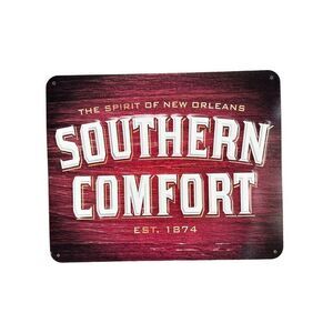 Southern Comfort Tin‎ Embossed  Bar Sign MW Herons EST 1874 Man Cave